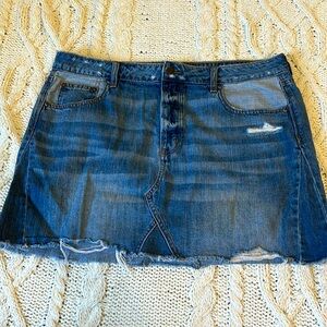 American eagle jean skirt